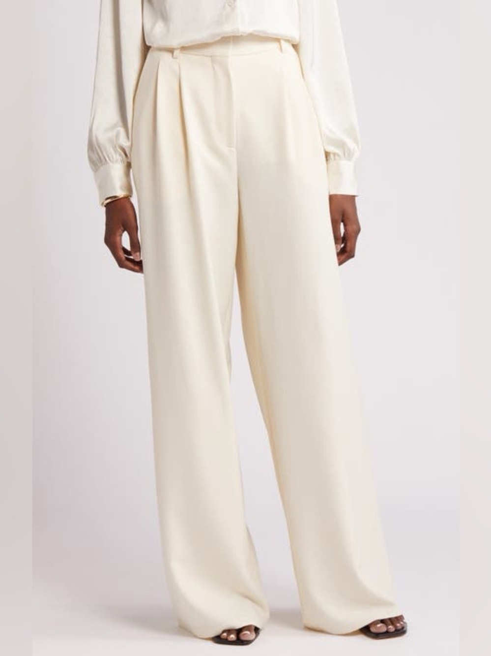French Connection UK Harrie Tailored Trousers Ivory XXL